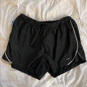 Women’s black Champion athletic shorts